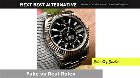 rolex sky dweller fake vs real|are rolex watches real.